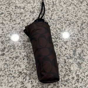 Coach Brown and Black Umbrella